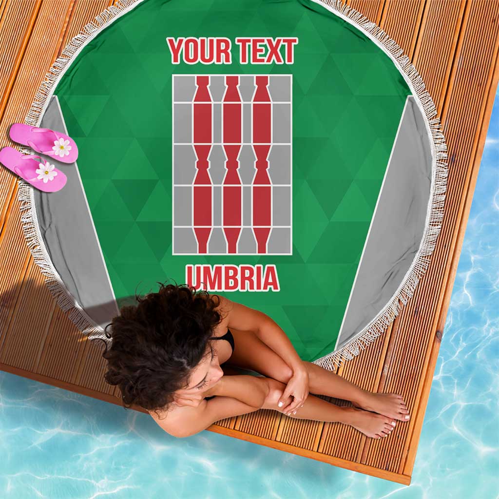 Personalized Italy Umbria Beach Blanket Inspiration Flags Style LT9