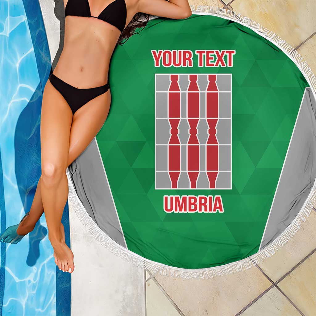 Personalized Italy Umbria Beach Blanket Inspiration Flags Style LT9