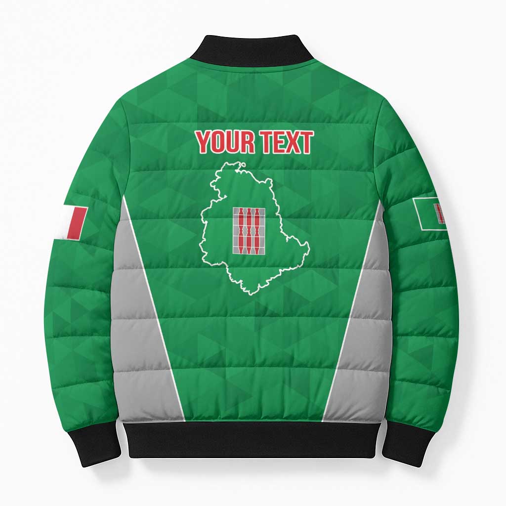 Personalized Italy Umbria Bomber Puffer Jacket Inspiration Flags Style - Wonder Print Shop