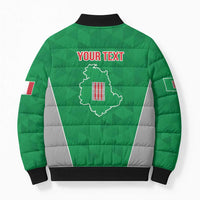 Personalized Italy Umbria Bomber Puffer Jacket Inspiration Flags Style - Wonder Print Shop