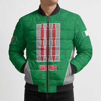Personalized Italy Umbria Bomber Puffer Jacket Inspiration Flags Style - Wonder Print Shop