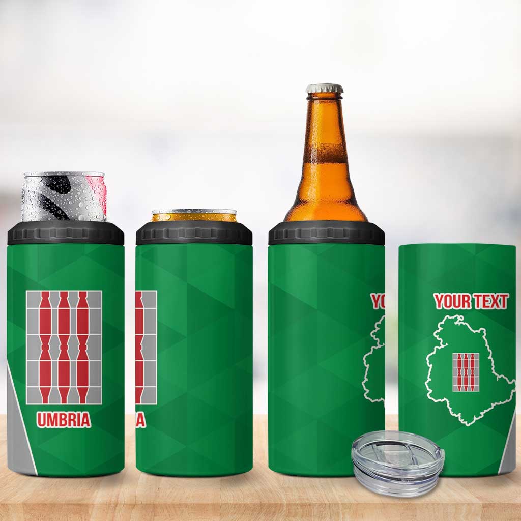 Personalized Italy Umbria 4 in 1 Can Cooler Tumbler Inspiration Flags Style LT9