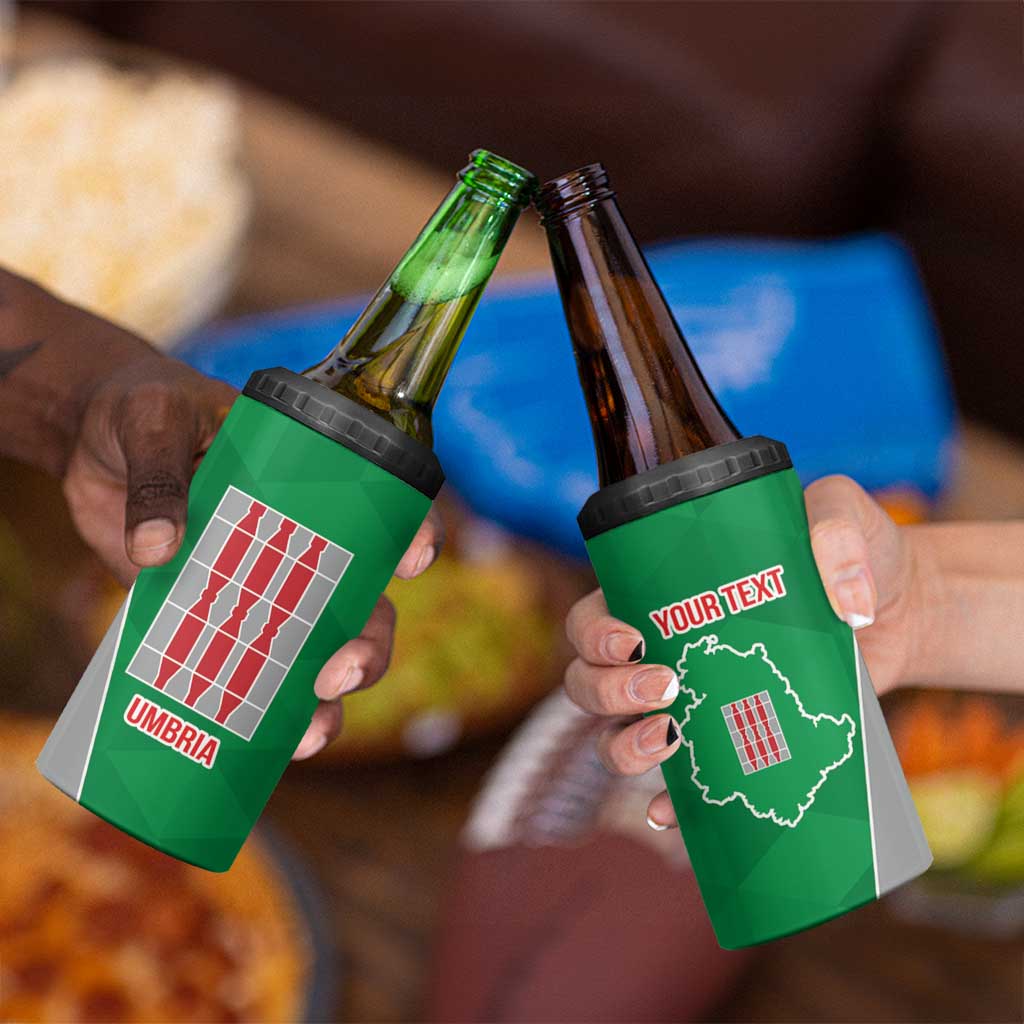 Personalized Italy Umbria 4 in 1 Can Cooler Tumbler Inspiration Flags Style LT9