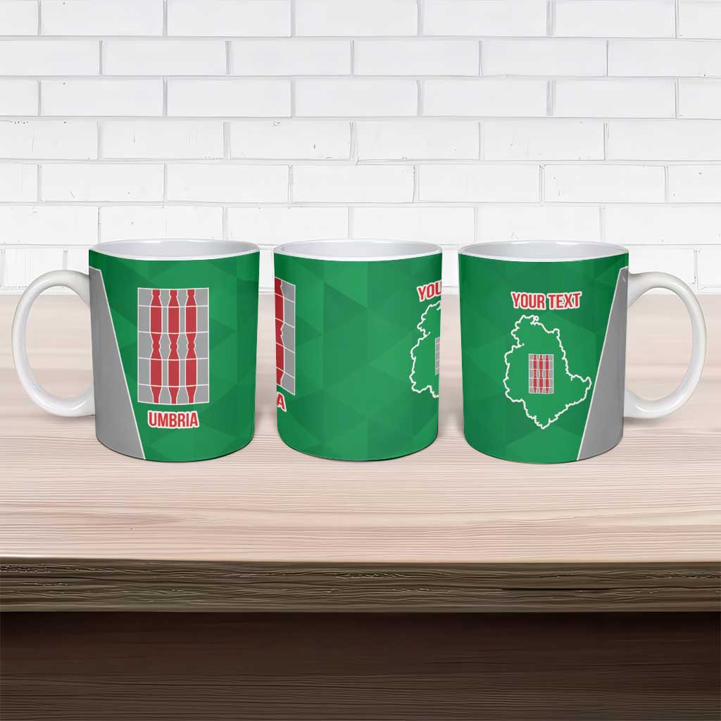 Personalized Italy Umbria Ceramic Mug Inspiration Flags Style - Wonder Print Shop