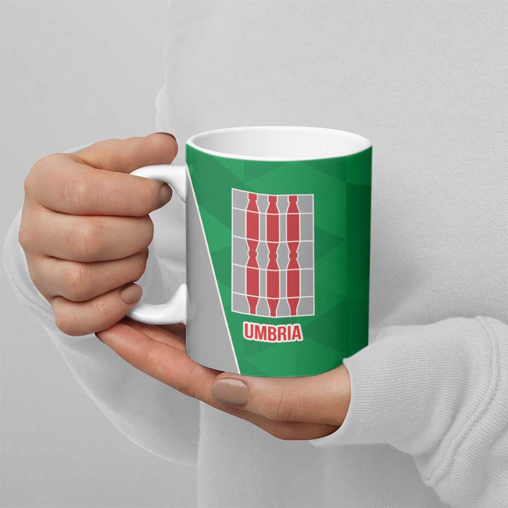Personalized Italy Umbria Ceramic Mug Inspiration Flags Style - Wonder Print Shop