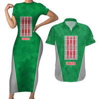 Personalized Italy Umbria Couples Matching Short Sleeve Bodycon Dress and Hawaiian Shirt Inspiration Flags Style LT9