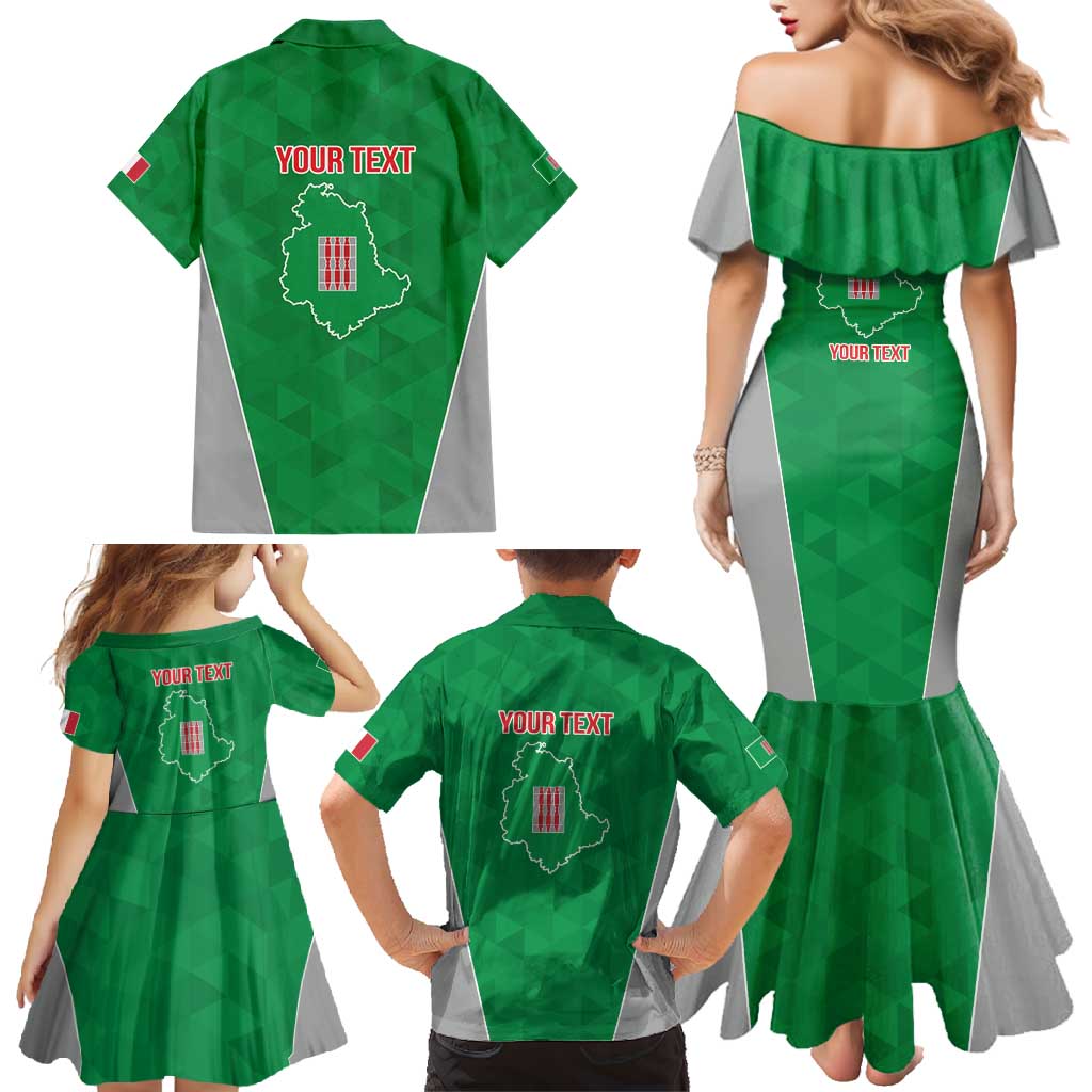 Personalized Italy Umbria Family Matching Mermaid Dress and Hawaiian Shirt Inspiration Flags Style LT9
