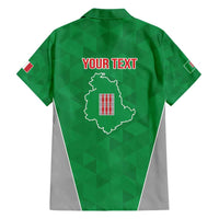 Personalized Italy Umbria Family Matching Short Sleeve Bodycon Dress and Hawaiian Shirt Inspiration Flags Style LT9