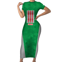 Personalized Italy Umbria Family Matching Short Sleeve Bodycon Dress and Hawaiian Shirt Inspiration Flags Style LT9