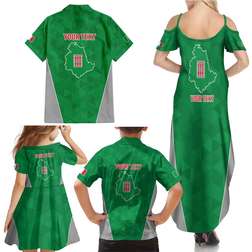 Personalized Italy Umbria Family Matching Summer Maxi Dress and Hawaiian Shirt Inspiration Flags Style LT9
