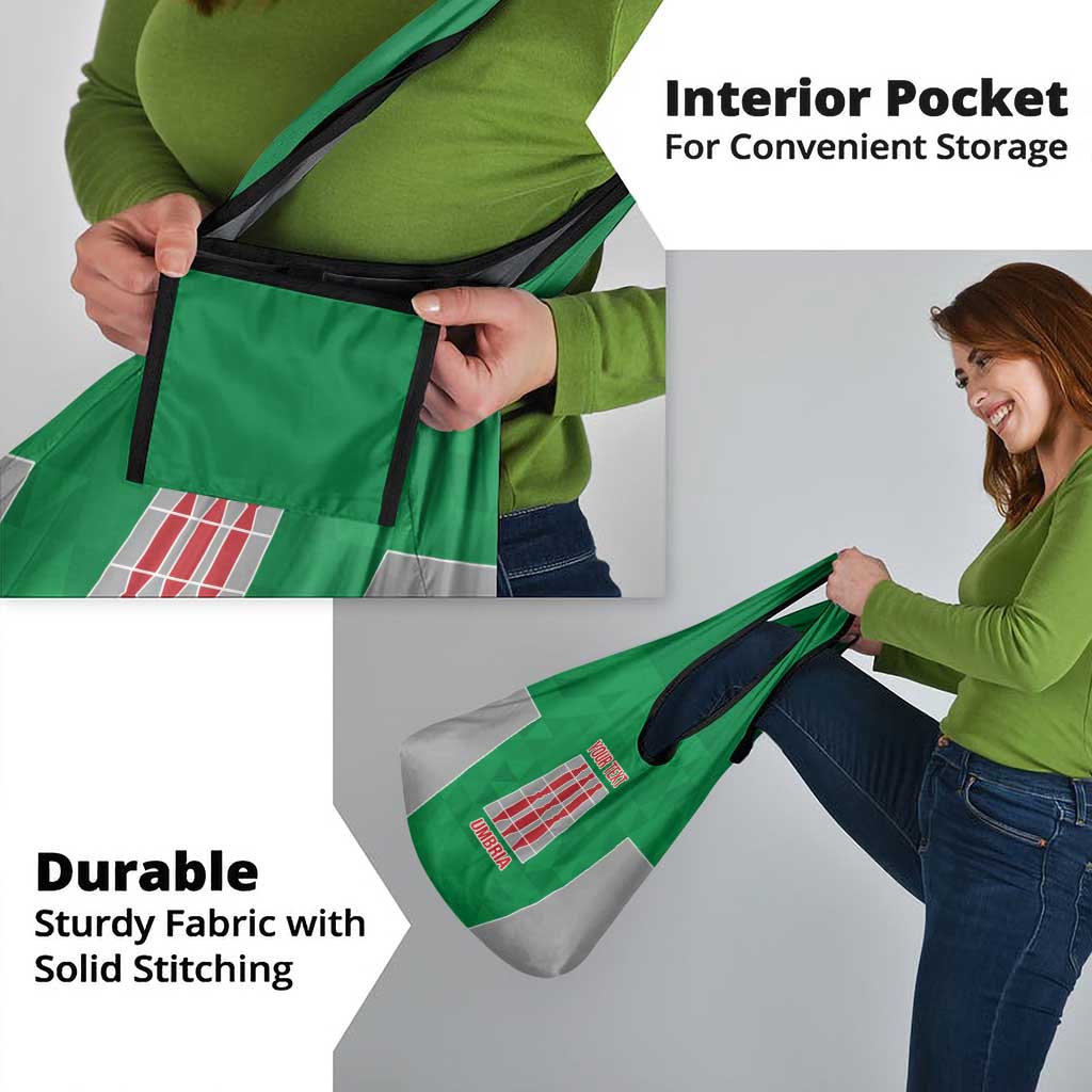 Personalized Italy Umbria Grocery Bag Inspiration Flags Style LT9