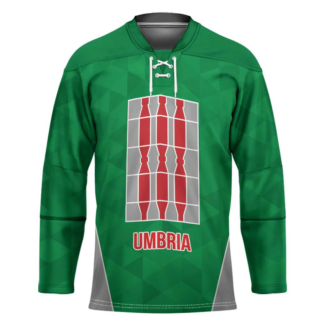 Personalized Italy Umbria Hockey Jersey Inspiration Flags Style - Wonder Print Shop