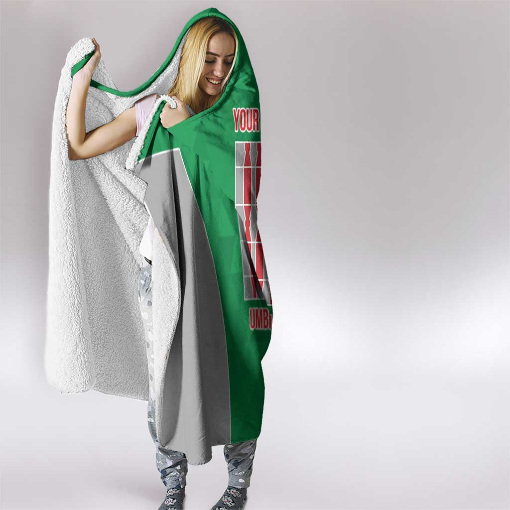 Personalized Italy Umbria Hooded Blanket Inspiration Flags Style LT9