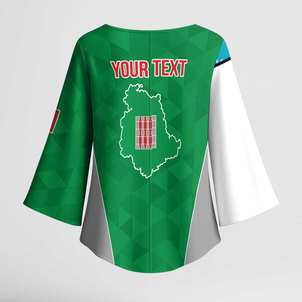 Personalized Italy Umbria Kimono Sleeve Blouse Inspiration Flags Style - Wonder Print Shop