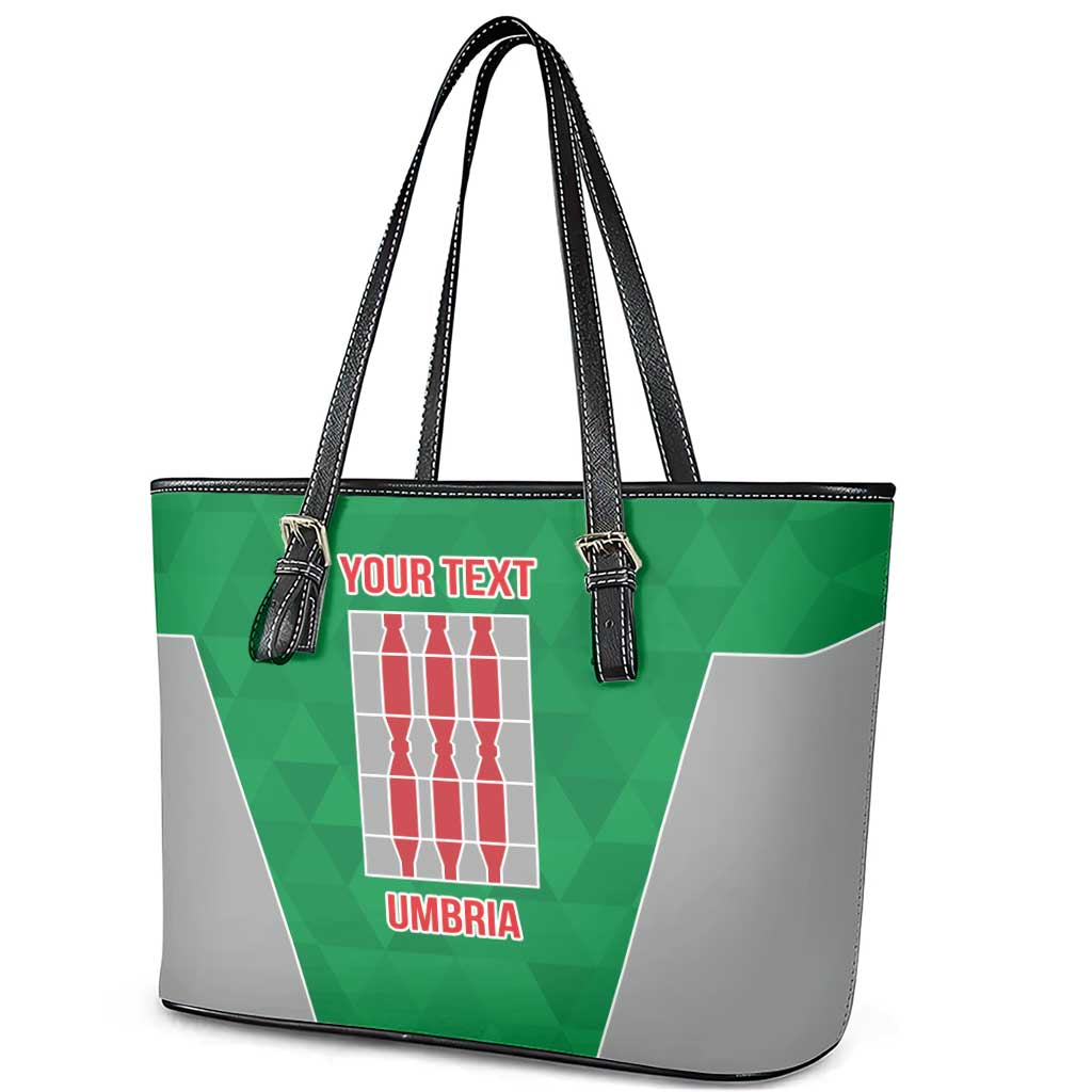 Personalized Italy Umbria Leather Tote Bag Inspiration Flags Style LT9