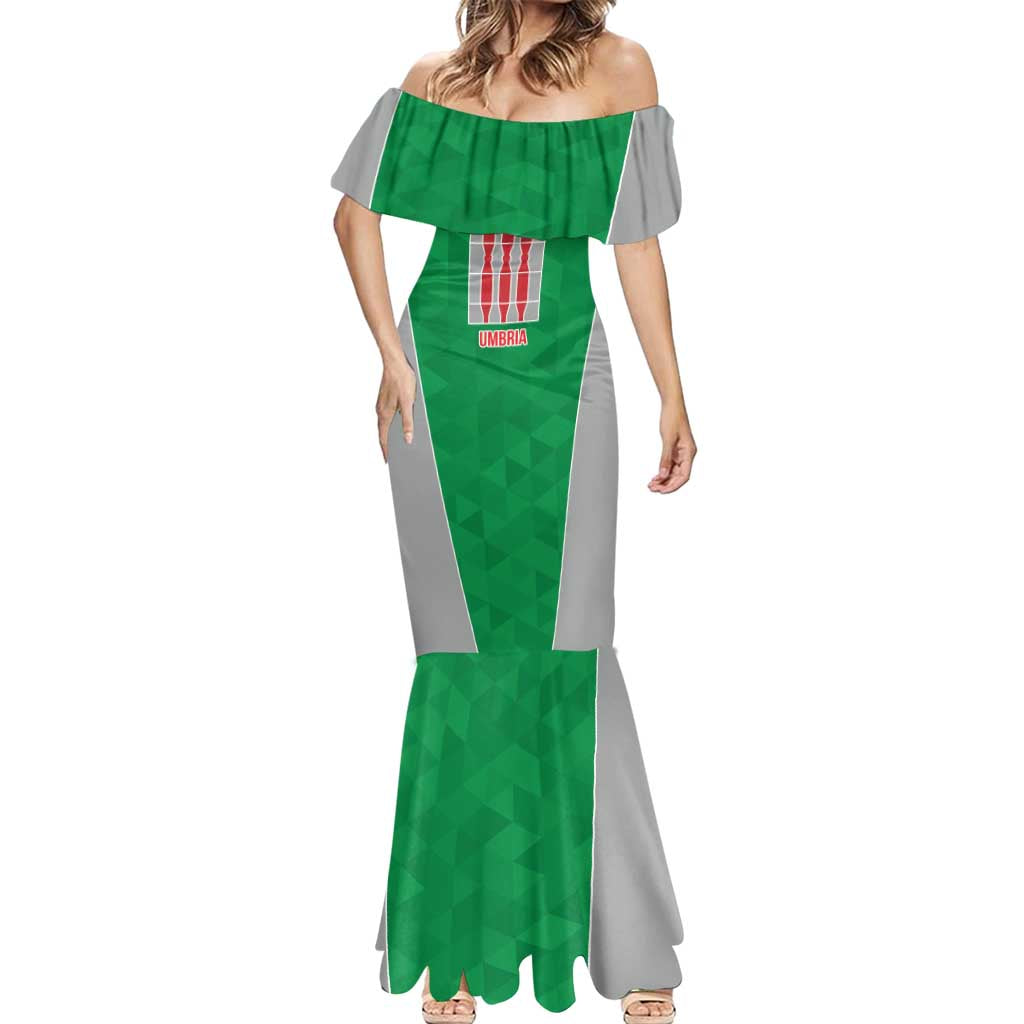 Personalized Italy Umbria Mermaid Dress Inspiration Flags Style LT9