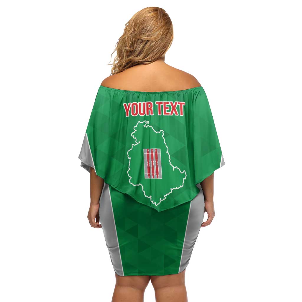 Personalized Italy Umbria Off Shoulder Short Dress Inspiration Flags Style LT9
