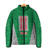 Personalized Italy Umbria Padded Jacket Inspiration Flags Style - Wonder Print Shop