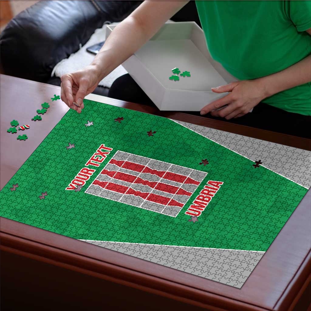 Personalized Italy Umbria Puzzle Inspiration Flags Style - Wonder Print Shop