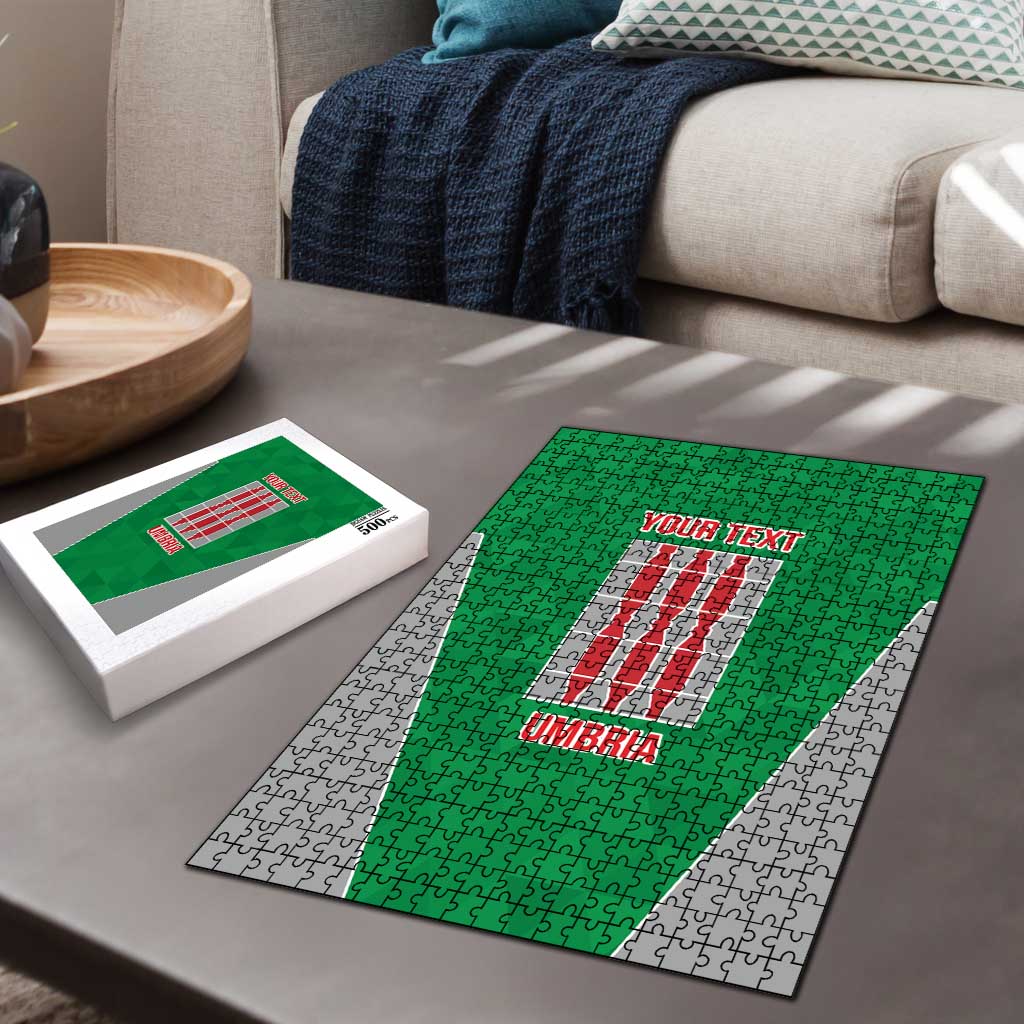 Personalized Italy Umbria Puzzle Inspiration Flags Style - Wonder Print Shop