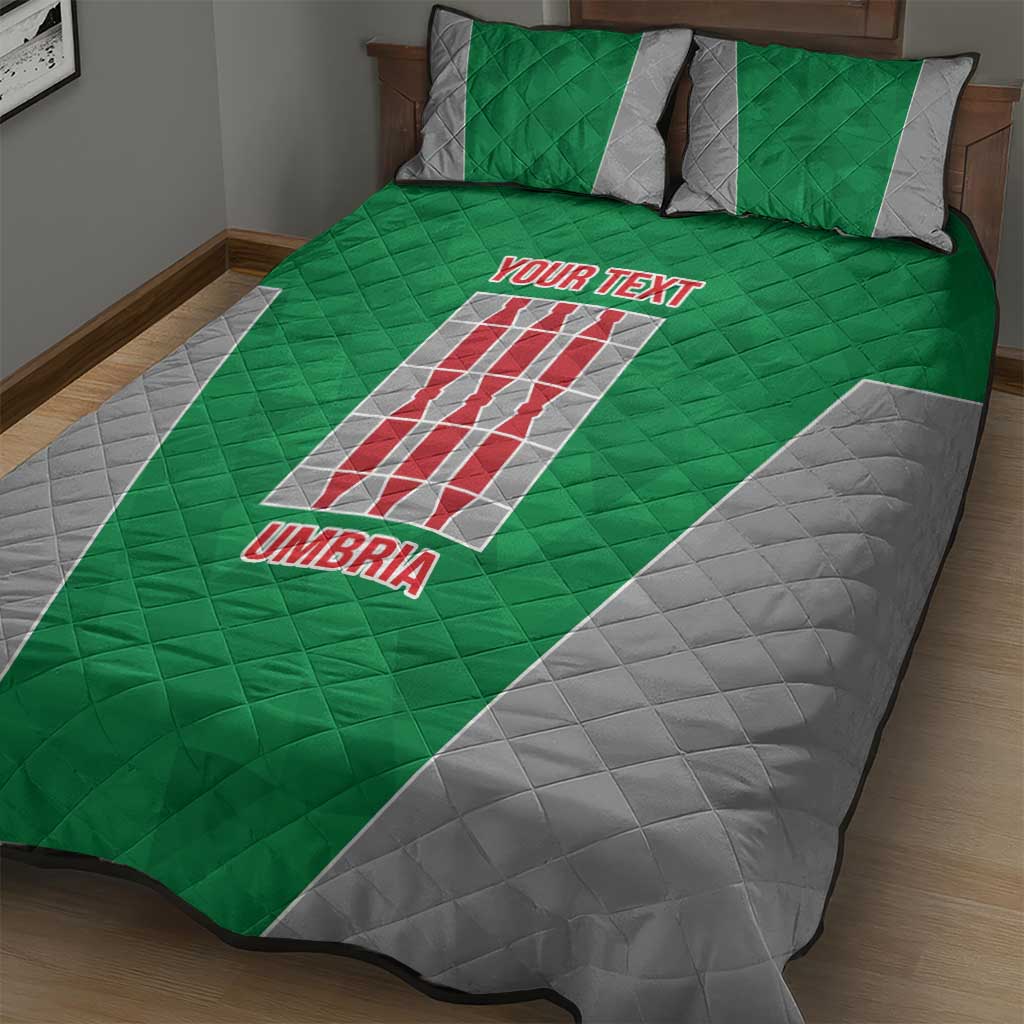 Personalized Italy Umbria Quilt Bed Set Inspiration Flags Style LT9