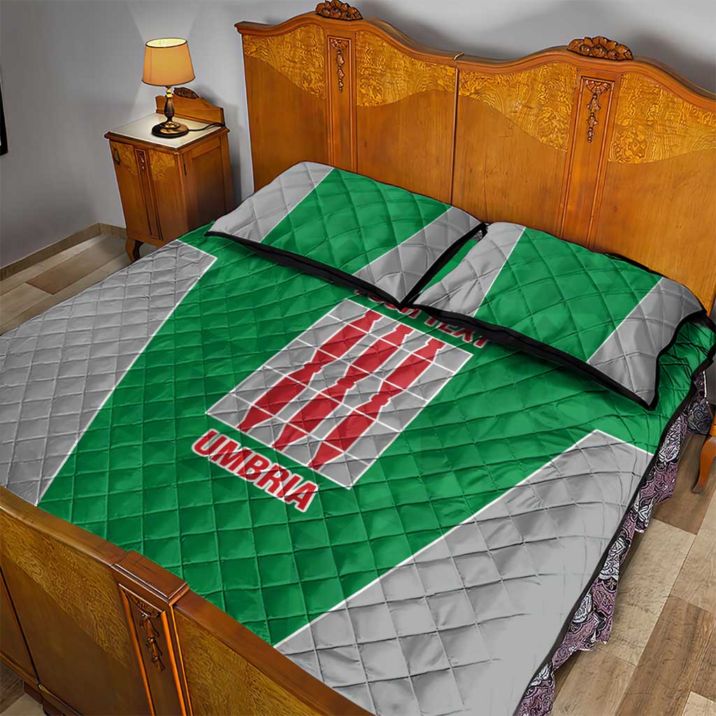 Personalized Italy Umbria Quilt Bed Set Inspiration Flags Style LT9