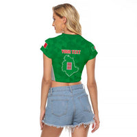 Personalized Italy Umbria Raglan Cropped T Shirt Inspiration Flags Style LT9