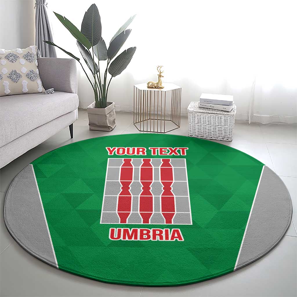 Personalized Italy Umbria Round Carpet Inspiration Flags Style LT9