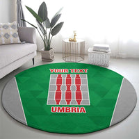 Personalized Italy Umbria Round Carpet Inspiration Flags Style LT9