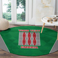 Personalized Italy Umbria Round Carpet Inspiration Flags Style LT9