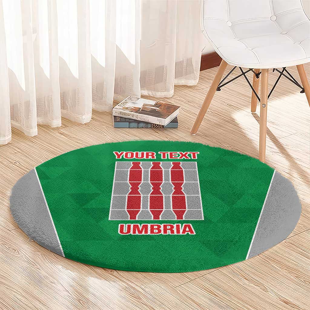 Personalized Italy Umbria Round Carpet Inspiration Flags Style LT9