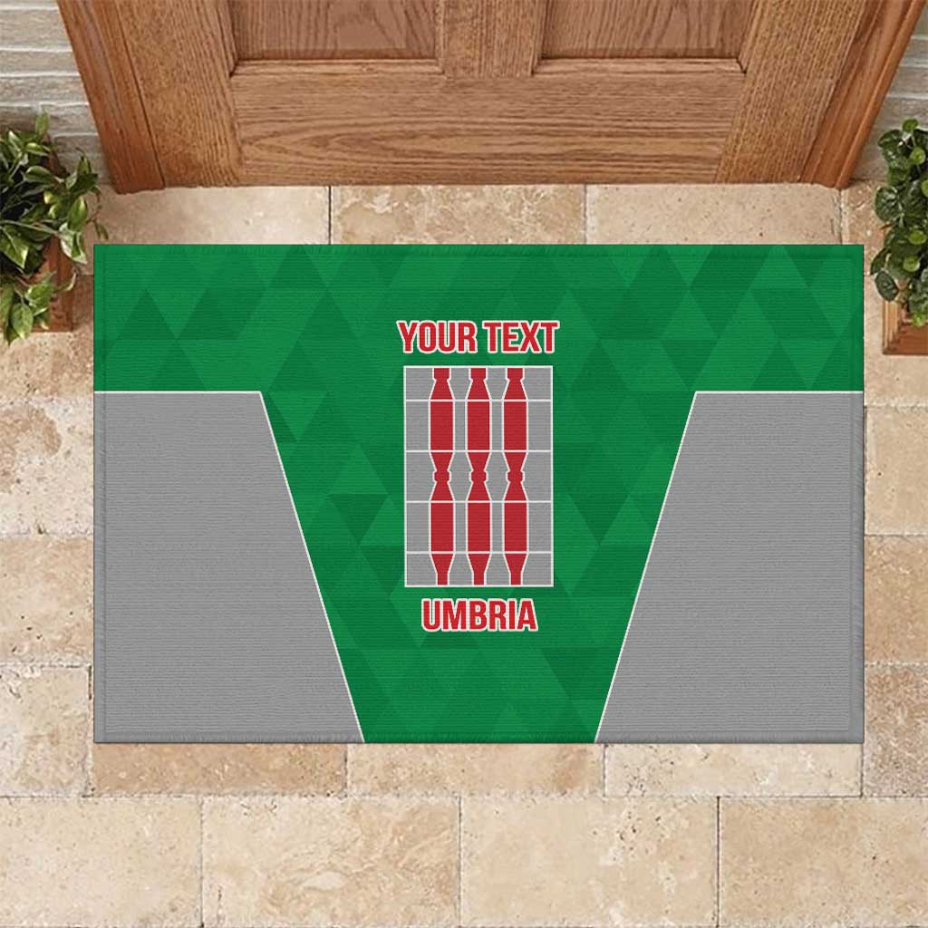Personalized Italy Umbria Rubber Doormat Inspiration Flags Style LT9