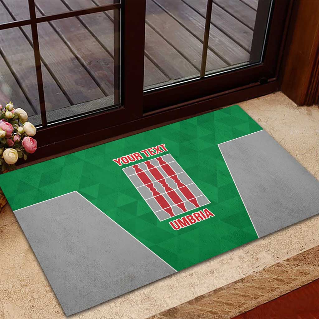 Personalized Italy Umbria Rubber Doormat Inspiration Flags Style LT9