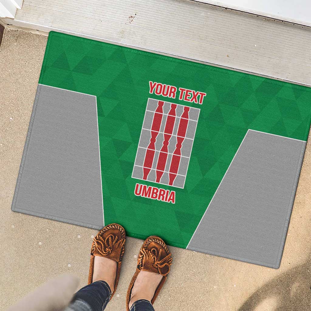 Personalized Italy Umbria Rubber Doormat Inspiration Flags Style LT9