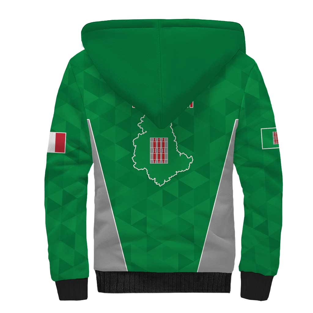 Personalized Italy Umbria Sherpa Hoodie Inspiration Flags Style LT9