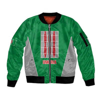 Personalized Italy Umbria Sleeve Zip Bomber Jacket Inspiration Flags Style LT9