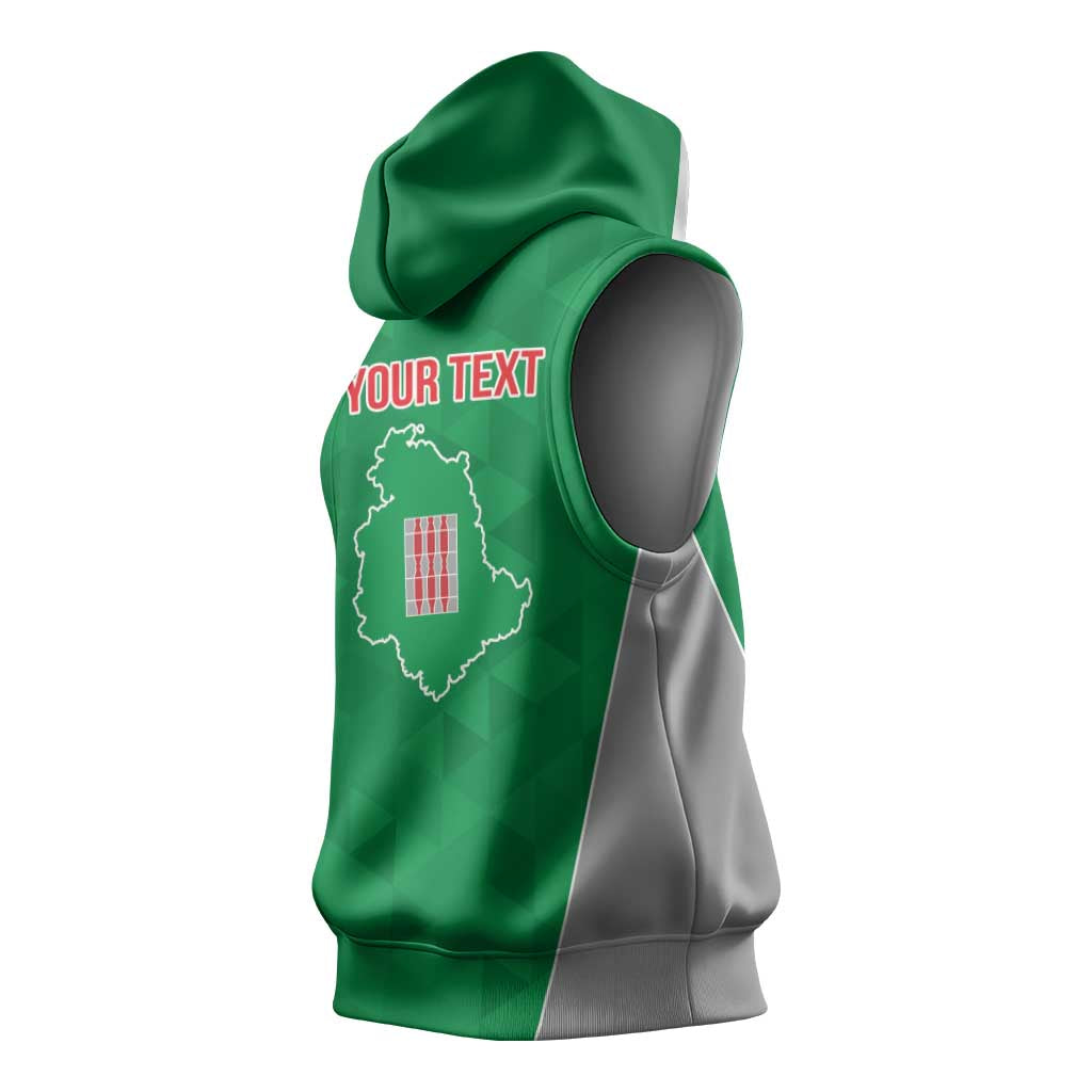 Personalized Italy Umbria Sleeveless Hoodie Inspiration Flags Style - Wonder Print Shop