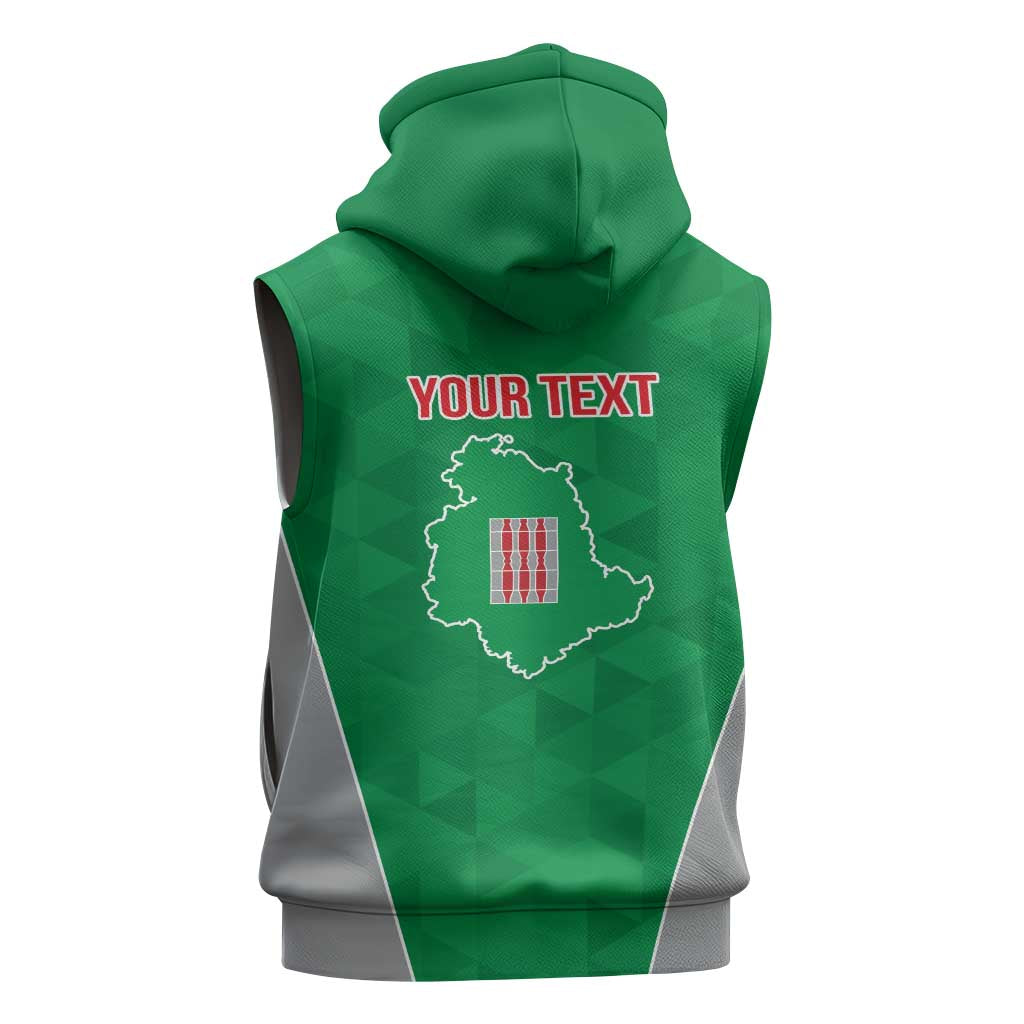 Personalized Italy Umbria Sleeveless Zip Hoodie Inspiration Flags Style - Wonder Print Shop