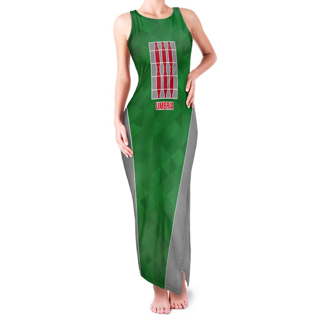 Personalized Italy Umbria Tank Maxi Dress Inspiration Flags Style LT9