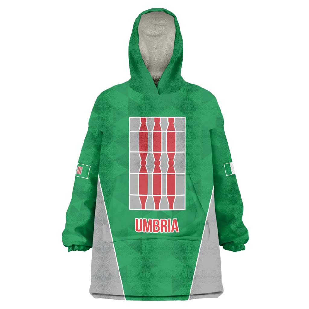 Personalized Italy Umbria Wearable Blanket Hoodie Inspiration Flags Style LT9