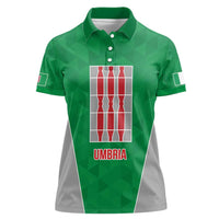 Personalized Italy Umbria Women Polo Shirt Inspiration Flags Style LT9