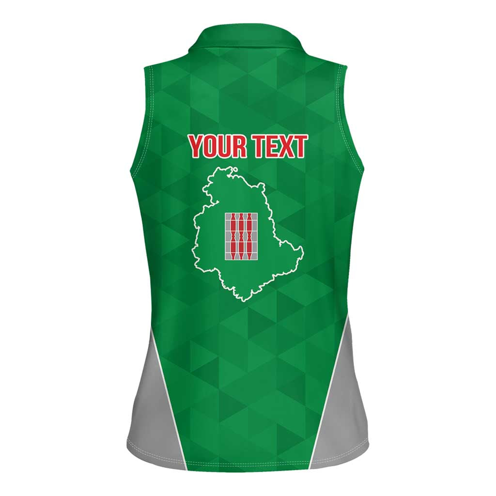 Personalized Italy Umbria Women Sleeveless Polo Shirt Inspiration Flags Style LT9