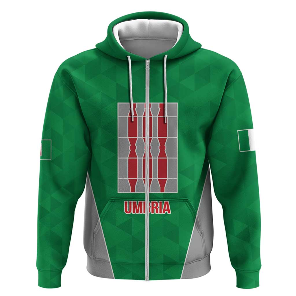 Personalized Italy Umbria Zip Hoodie Inspiration Flags Style LT9