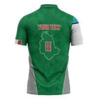 Personalized Italy Umbria Zipper Polo Shirt Inspiration Flags Style - Wonder Print Shop