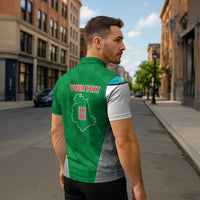 Personalized Italy Umbria Zipper Polo Shirt Inspiration Flags Style - Wonder Print Shop