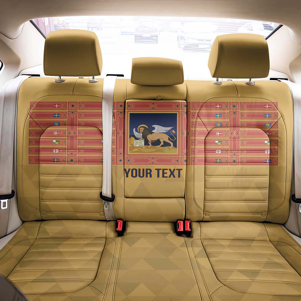 Personalized Italy Veneto Back Car Seat Cover Inspiration Flags Style