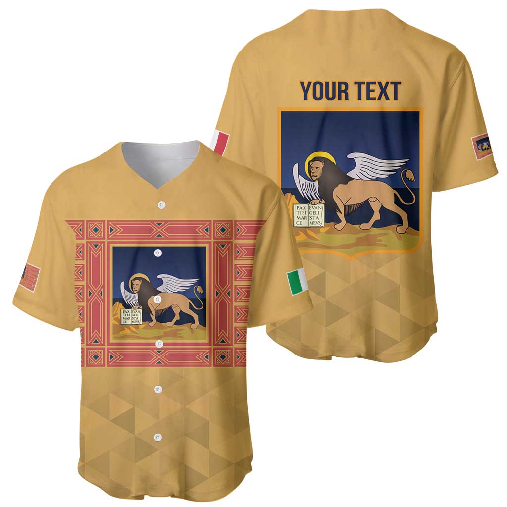 Personalized Italy Veneto Baseball Jersey Inspiration Flags Style
