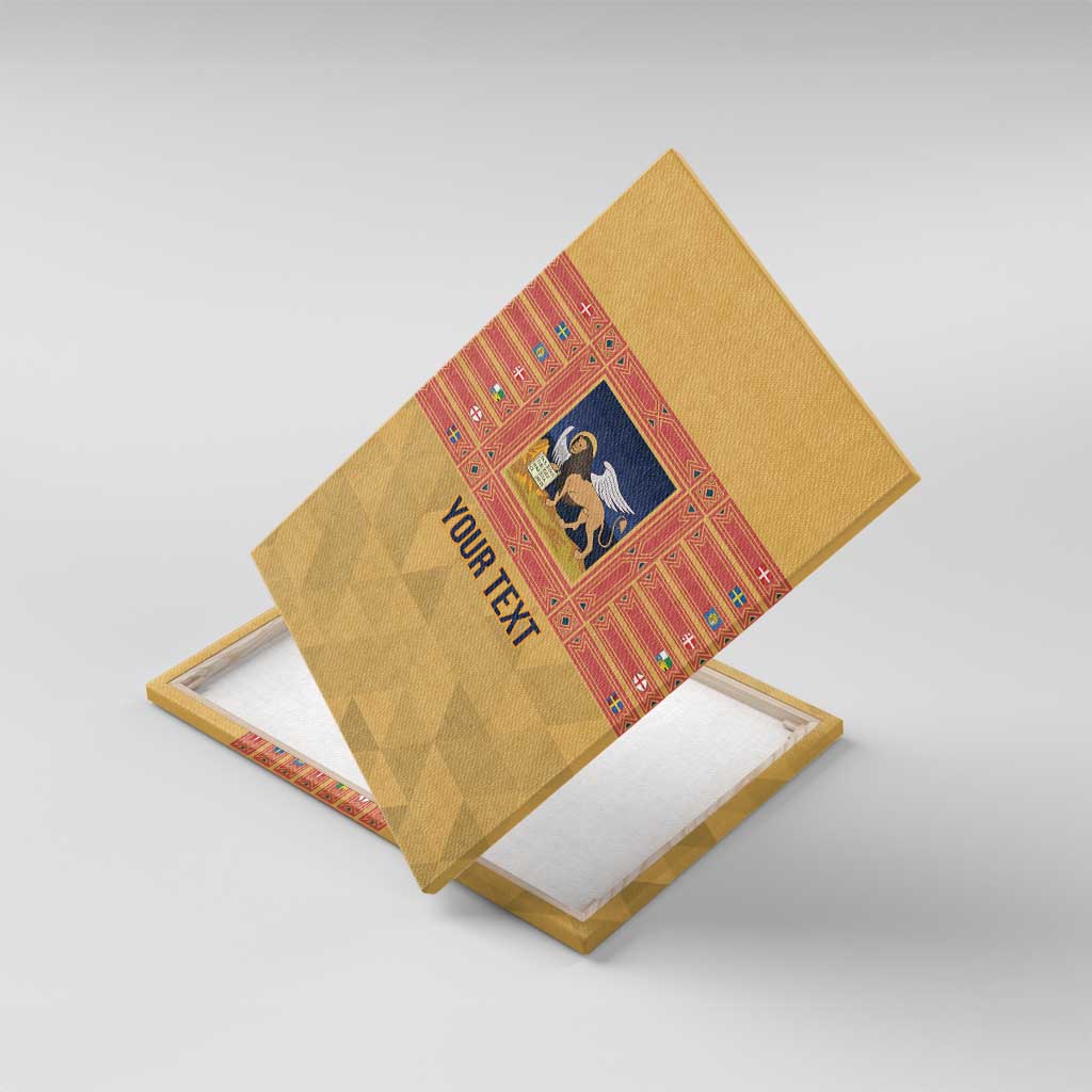 Personalized Italy Veneto Canvas Wall Art Inspiration Flags Style