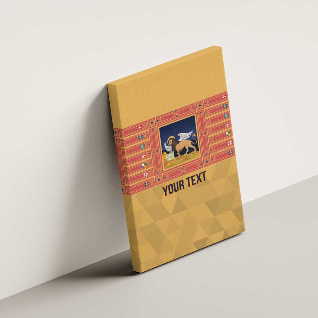 Personalized Italy Veneto Canvas Wall Art Inspiration Flags Style