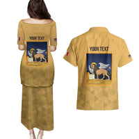 Personalized Italy Veneto Couples Matching Puletasi and Hawaiian Shirt Inspiration Flags Style